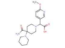 [4'-(aminocarbonyl)-1,4'-bipiperidin-1'-yl](6-methoxypyridin-3-yl)acetic acid