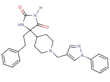 5-(2-phenylethyl)-5-{1-[(1-phenyl-1H-pyrazol-4-yl)methyl]-4-piperidinyl}-2,4-imidazolidinedione