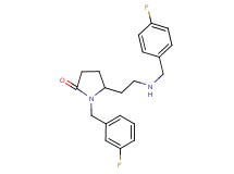 1-(3-fluorobenzyl)-5-{2-[(4-fluorobenzyl)amino]ethyl}-2-pyrrolidinone