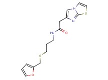 N-{3-[(2-furylmethyl)thio]propyl}-2-imidazo[2,1-b][1,3]thiazol-6-ylacetamide