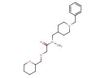 N-[(1-benzyl-4-piperidinyl)methyl]-N-methyl-2-(tetrahydro-2H-pyran-2-ylmethoxy)acetamide