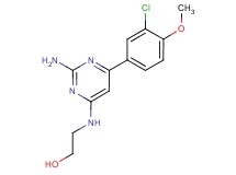 2-{[2-amino-6-(3-chloro-4-methoxyphenyl)pyrimidin-4-yl]amino}ethanol