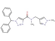 1-(diphenylmethyl)-N-methyl-N-[(1-methyl-1H-pyrazol-4-yl)methyl]-1H-1,2,3-triazole-4-carboxamide