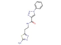 N-[2-(5-amino-1,3,4-thiadiazol-2-yl)ethyl]-1-phenyl-1H-1,2,3-triazole-4-carboxamide
