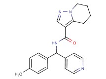 N-[(4-methylphenyl)(pyridin-4-yl)methyl]-4,5,6,7-tetrahydropyrazolo[1,5-a]pyridine-3-carboxamide