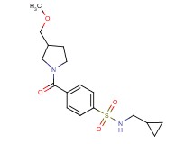 N-(cyclopropylmethyl)-4-{[3-(methoxymethyl)-1-pyrrolidinyl]carbonyl}benzenesulfonamide