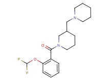 1-[2-(difluoromethoxy)benzoyl]-3-(1-piperidinylmethyl)piperidine