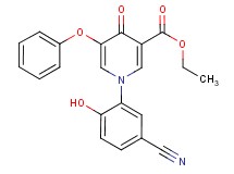 ethyl 1-(5-cyano-2-hydroxyphenyl)-4-oxo-5-phenoxy-1,4-dihydropyridine-3-carboxylate