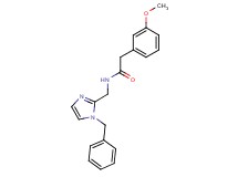 N-[(1-benzyl-1H-imidazol-2-yl)methyl]-2-(3-methoxyphenyl)acetamide trifluoroacetate