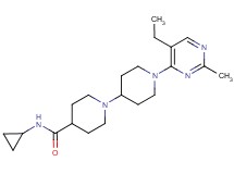 N-cyclopropyl-1'-(5-ethyl-2-methylpyrimidin-4-yl)-1,4'-bipiperidine-4-carboxamide