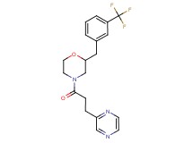 4-[3-(2-pyrazinyl)propanoyl]-2-[3-(trifluoromethyl)benzyl]morpholine