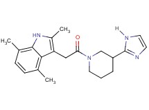 3-{2-[3-(1H-imidazol-2-yl)-1-piperidinyl]-2-oxoethyl}-2,4,7-trimethyl-1H-indole