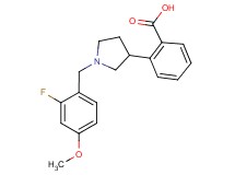 2-[1-(2-fluoro-4-methoxybenzyl)-3-pyrrolidinyl]benzoic acid