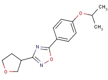 5-(4-isopropoxyphenyl)-3-(tetrahydrofuran-3-yl)-1,2,4-oxadiazole