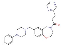 7-[(4-phenyl-1-piperazinyl)methyl]-4-[3-(2-pyrazinyl)propanoyl]-2,3,4,5-tetrahydro-1,4-benzoxazepine