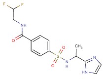 N-(2,2-difluoroethyl)-4-({[1-(1H-imidazol-2-yl)ethyl]amino}sulfonyl)benzamide
