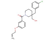 [1-[3-(allyloxy)benzoyl]-3-(3-chlorobenzyl)-3-piperidinyl]methanol