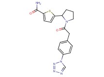 5-(1-{[4-(1H-tetrazol-1-yl)phenyl]acetyl}-2-pyrrolidinyl)-2-thiophenecarboxamide