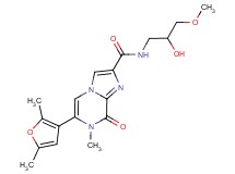 6-(2,5-dimethyl-3-furyl)-N-(2-hydroxy-3-methoxypropyl)-7-methyl-8-oxo-7,8-dihydroimidazo[1,2-a]pyrazine-2-carboxamide