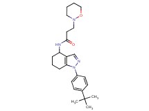 N-[1-(4-tert-butylphenyl)-4,5,6,7-tetrahydro-1H-indazol-4-yl]-3-(1,2-oxazinan-2-yl)propanamide