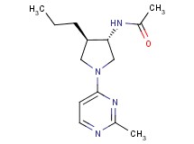 N-[(3S*,4R*)-1-(2-methyl-4-pyrimidinyl)-4-propyl-3-pyrrolidinyl]acetamide