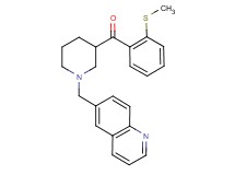 [2-(methylthio)phenyl][1-(6-quinolinylmethyl)-3-piperidinyl]methanone