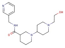 1'-(2-hydroxyethyl)-N-(pyridin-3-ylmethyl)-1,4'-bipiperidine-3-carboxamide