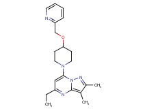 5-ethyl-2,3-dimethyl-7-[4-(2-pyridinylmethoxy)-1-piperidinyl]pyrazolo[1,5-a]pyrimidine