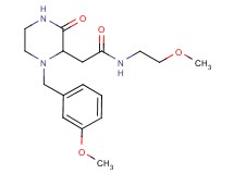 2-[1-(3-methoxybenzyl)-3-oxo-2-piperazinyl]-N-(2-methoxyethyl)acetamide