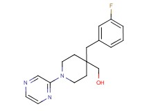 [4-(3-fluorobenzyl)-1-pyrazin-2-ylpiperidin-4-yl]methanol
