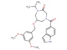 6-[(3,5-dimethoxybenzyl)oxy]-4-(1H-indol-5-ylcarbonyl)-1-isopropyl-1,4-diazepan-2-one