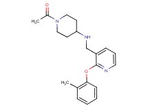1-acetyl-N-{[2-(2-methylphenoxy)-3-pyridinyl]methyl}-4-piperidinamine