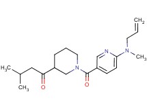 1-[1-({6-[allyl(methyl)amino]pyridin-3-yl}carbonyl)piperidin-3-yl]-3-methylbutan-1-one