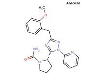(2S)-2-[3-(2-methoxybenzyl)-1-pyridin-2-yl-1H-1,2,4-triazol-5-yl]pyrrolidine-1-carboxamide