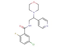 5-chloro-2-fluoro-N-(2-morpholin-4-yl-2-pyridin-4-ylethyl)benzamide