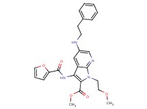 methyl 3-(2-furoylamino)-1-(2-methoxyethyl)-5-[(2-phenylethyl)amino]-1H-pyrrolo[2,3-b]pyridine-2-carboxylate