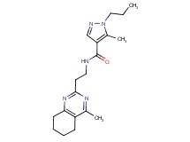 5-methyl-N-[2-(4-methyl-5,6,7,8-tetrahydroquinazolin-2-yl)ethyl]-1-propyl-1H-pyrazole-4-carboxamide