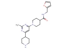 N-(2-furylmethyl)-1-(2-methyl-6-piperidin-4-ylpyrimidin-4-yl)piperidine-4-carboxamide