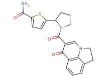 5-{1-[(6-oxo-1,2-dihydro-6H-pyrrolo[3,2,1-ij]quinolin-5-yl)carbonyl]-2-pyrrolidinyl}-2-thiophenecarboxamide