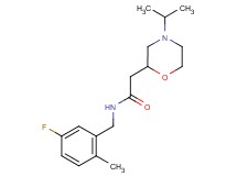 N-(5-fluoro-2-methylbenzyl)-2-(4-isopropylmorpholin-2-yl)acetamide
