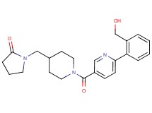1-{[1-({6-[2-(hydroxymethyl)phenyl]pyridin-3-yl}carbonyl)piperidin-4-yl]methyl}pyrrolidin-2-one