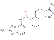 2-[2-(2-methyl-1H-imidazol-1-yl)ethyl]-N-(2-methyl[1,2,4]triazolo[1,5-a]pyridin-8-yl)piperidine-1-carboxamide