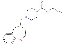 ethyl 4-(2,3,4,5-tetrahydro-1-benzoxepin-4-ylmethyl)piperazine-1-carboxylate