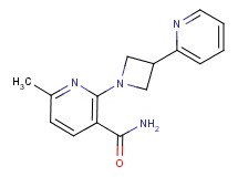 6-methyl-2-[3-(2-pyridinyl)-1-azetidinyl]nicotinamide