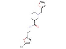 1-(2-furylmethyl)-N-[2-(5-methyl-2-furyl)ethyl]-3-piperidinecarboxamide