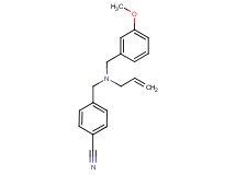 4-{[allyl(3-methoxybenzyl)amino]methyl}benzonitrile