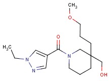 [1-[(1-ethyl-1H-pyrazol-4-yl)carbonyl]-3-(3-methoxypropyl)-3-piperidinyl]methanol