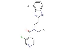 3-chloro-N-ethyl-N-[2-(4-methyl-1H-benzimidazol-2-yl)ethyl]isonicotinamide