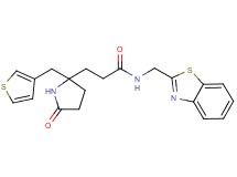 N-(1,3-benzothiazol-2-ylmethyl)-3-[5-oxo-2-(3-thienylmethyl)-2-pyrrolidinyl]propanamide