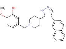 2-methoxy-5-({4-[4-(2-naphthyl)-1H-pyrazol-5-yl]-1-piperidinyl}methyl)phenol
